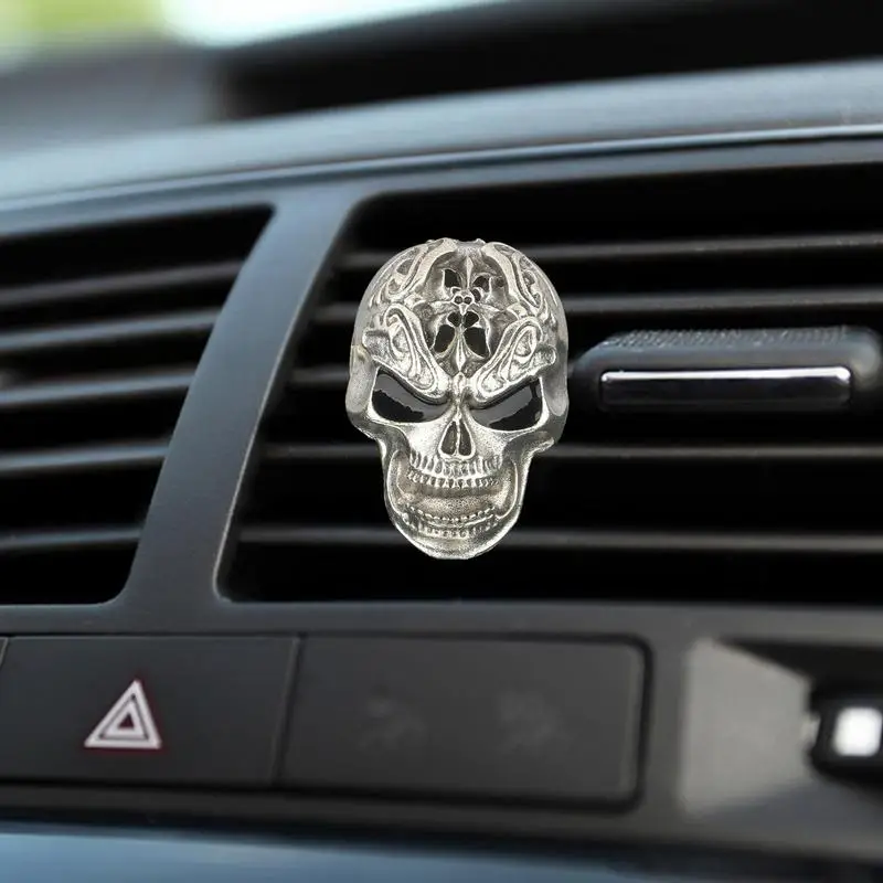 

Skull Car Vent Clip Mini Auto Car Styling Ornament Deodorizer Car Scent Smell Diffuser Aroma Freshener Air Vent Perfume Clips