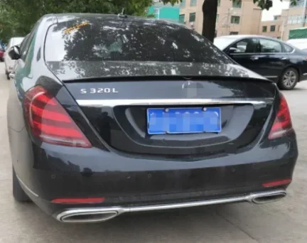 Для Mercedes Benz S-Class W222 S300 S350 S400 S500 S550 S63 4 двери 2014-2020 задний спойлер Комплект кузова
