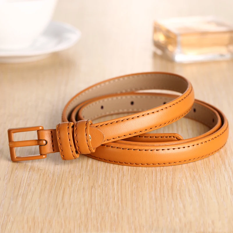 

Женский ремень, женский кожаный модный простой ремень с пряжкой, женский тонкий корейский декоративный Универсальный студенческий ремень