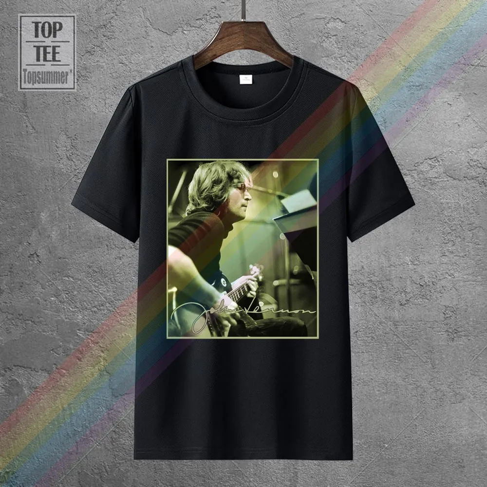 

John Lennon Studio Tshirt Hippie Goth Tee Shirt Gothic Emo Cotton Sweatshirts Aesthetic T-Shirt Punk Rock T-Shirts