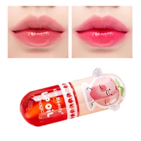 peach moisturizing lip gloss peach waterproof long lasting not sticky natural lip tint daily makeup lip oil primer lip blam