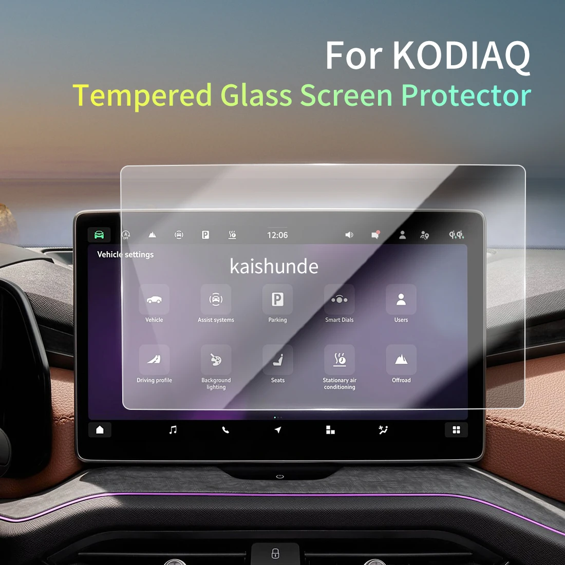 

Автомобильные наклейки, защита для 25 skoda KODIAQ, защитная пленка из закаленного стекла, дисплей, навигация, автомобиль