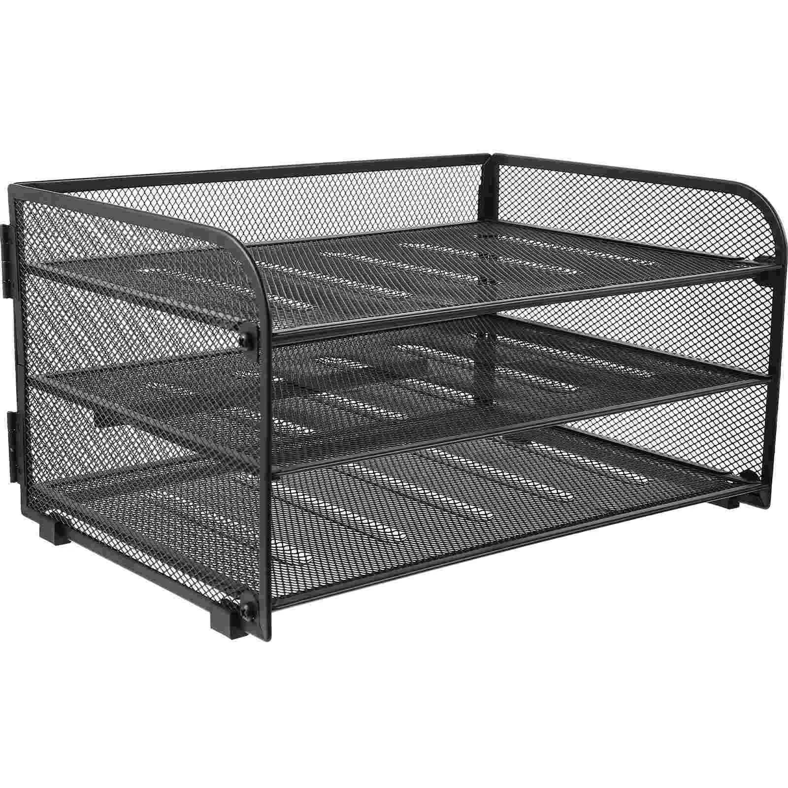

Drawer Paper Holder File Rack Classroom Storage Metal Desk Trays Office