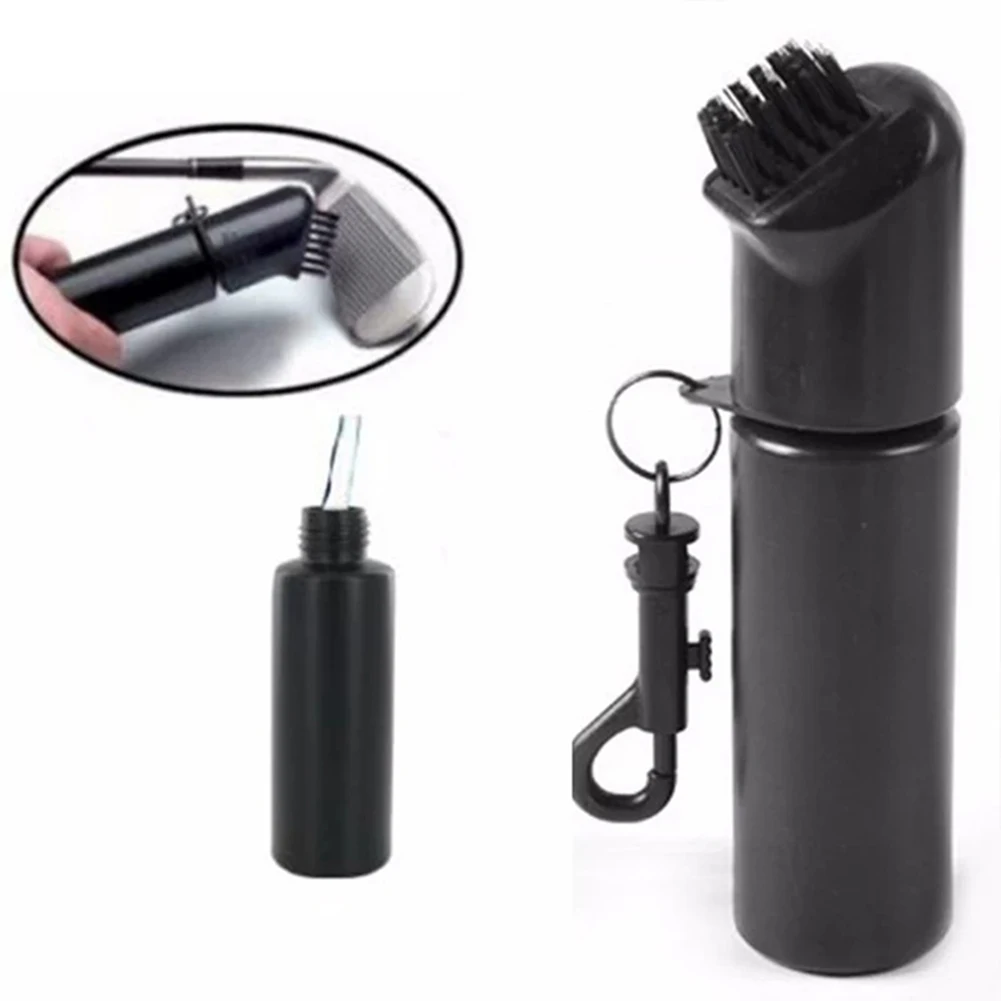 

Water Self-Contained Golf Club Brush Spray Scrub Brush with Water Bottle Golf Putter Wedge Ball Groove Cleaner Cleaning Tool