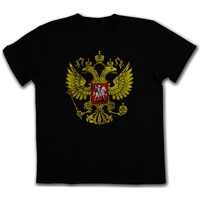 russian double head eagle vintage national emblem t shirt short sleeve 100 cotton casual t shirts loose top size s 3xl