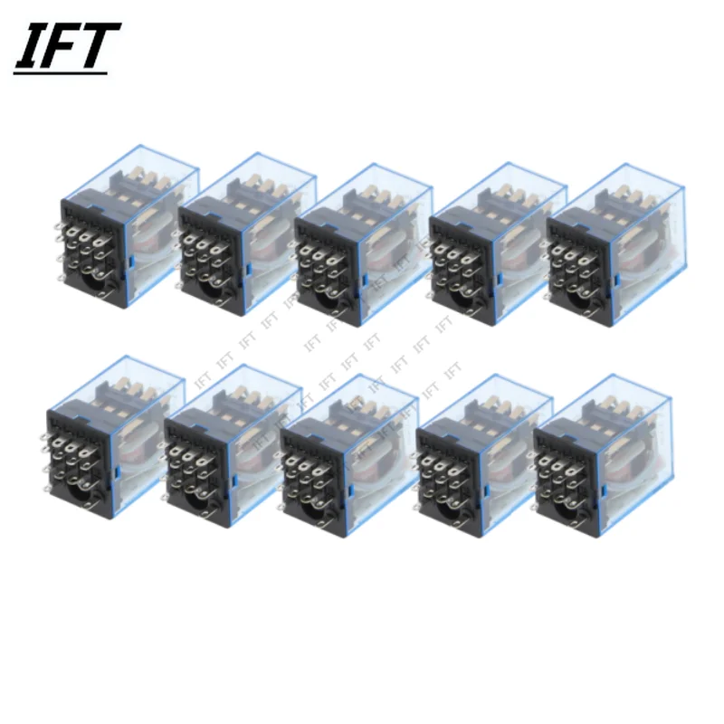 

10 шт катушка MY4NJ AC12V AC24V DC12V DC24V DC 36V AC110V AC220V HH54P 5A 220V миниатюрное электромагнитное реле общего назначения