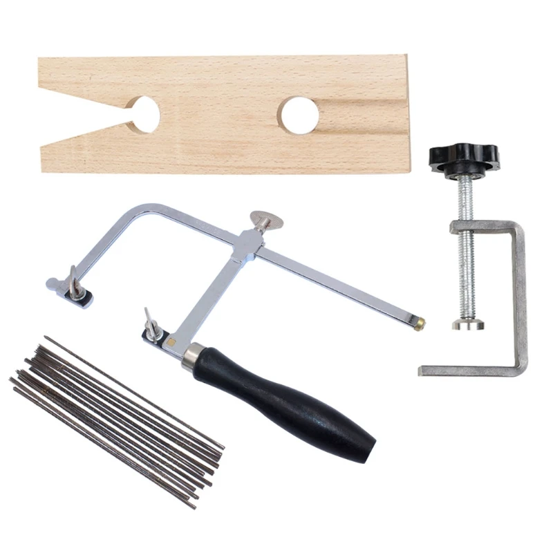 

DIY Woodworking Jewellery Tool Metal Saw Professional Hand Saw Wooden Pin Clamp Wood Metal with 144 Blades