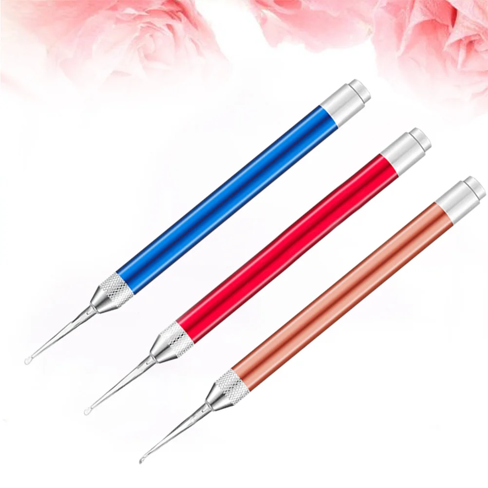 

3pcs LED Flashlight EarPick Alloy Portable Earwax Pick Earwax Removal Tool for Men Kids