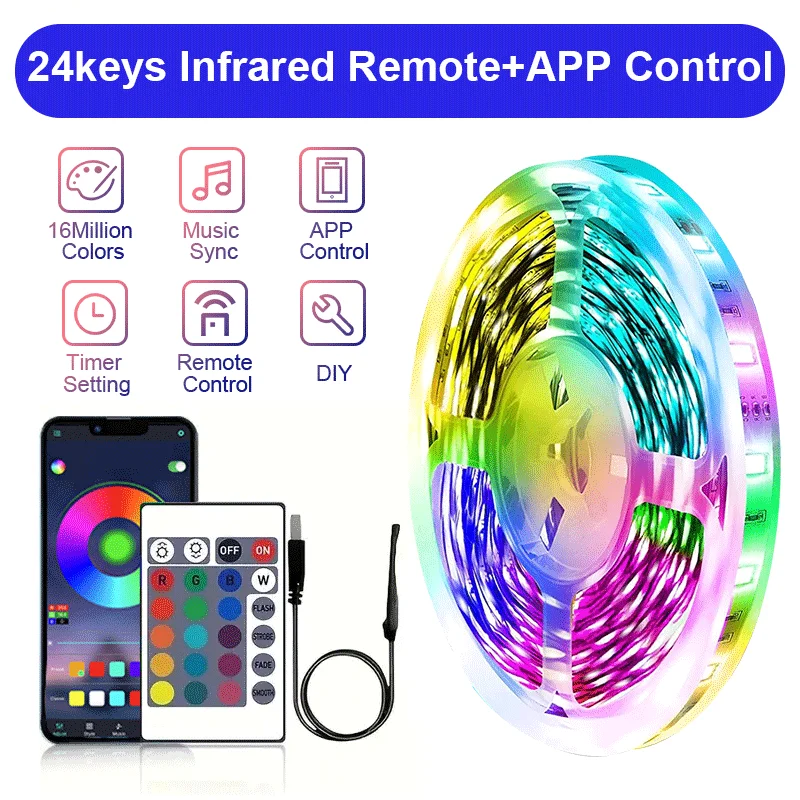 

RGB Светодиодная лента 1М USB