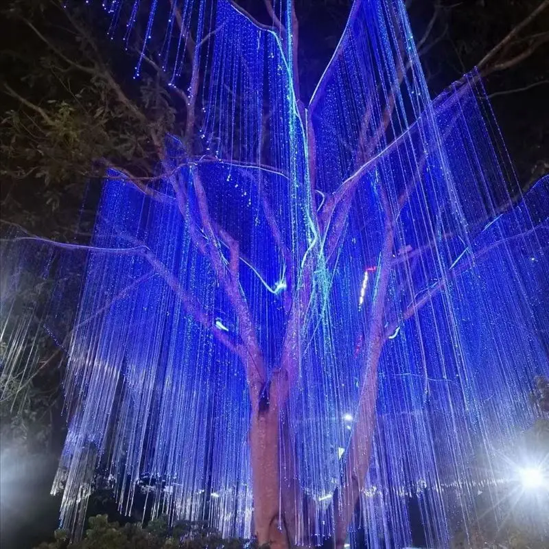 Сверкающий боковой светящийся 0 5 мм 75 1 2 3 ПММА Пластиковый волоконно-оптический