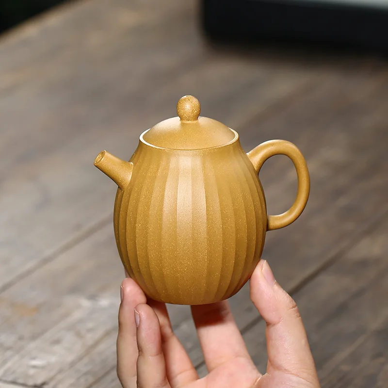 

Чайник из исинской руды, 225 мл, чайник Zisha, креативный чайник кунг-фу из китайского исинского чая