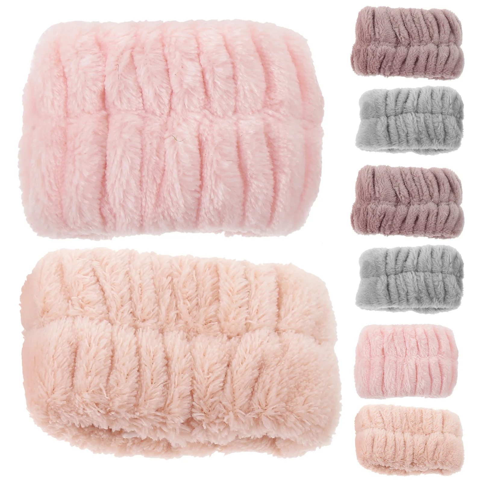 

4 Pairs Waterproof Wristlet Bracelet Set Wash Bands Wristband Home Supply Washing Face Flannel