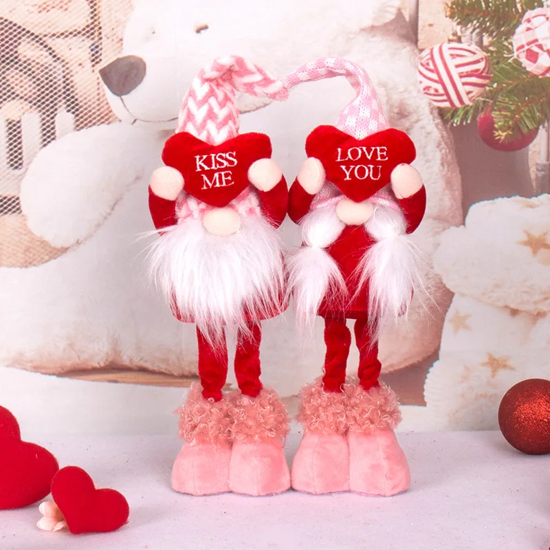 

Valentine's Day Gift Faceless Gnome Doll Nordic Valentines Day Home Room Decoration Ornaments Wedding Table Decor Kids Toys