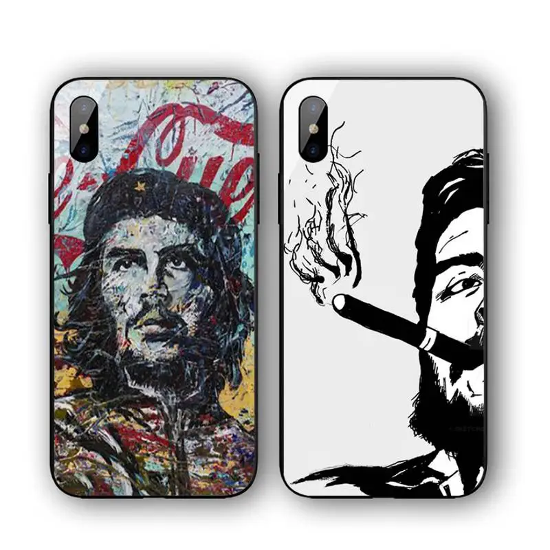 

Smoking Che Guevara Phone Case For Iphone 11 12 13 14 Pro Max 7 8 Plus X Xr Xs Max Se2020 Tempered Glass Cove