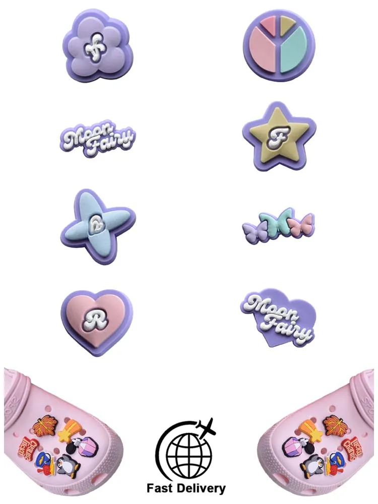 

1Pcs PVC Flower for Croc Charm DIY Shoes Ornaments Badge Women Clogs Buckle Kids Pins Decoration Jeans Party Favors Wholesale