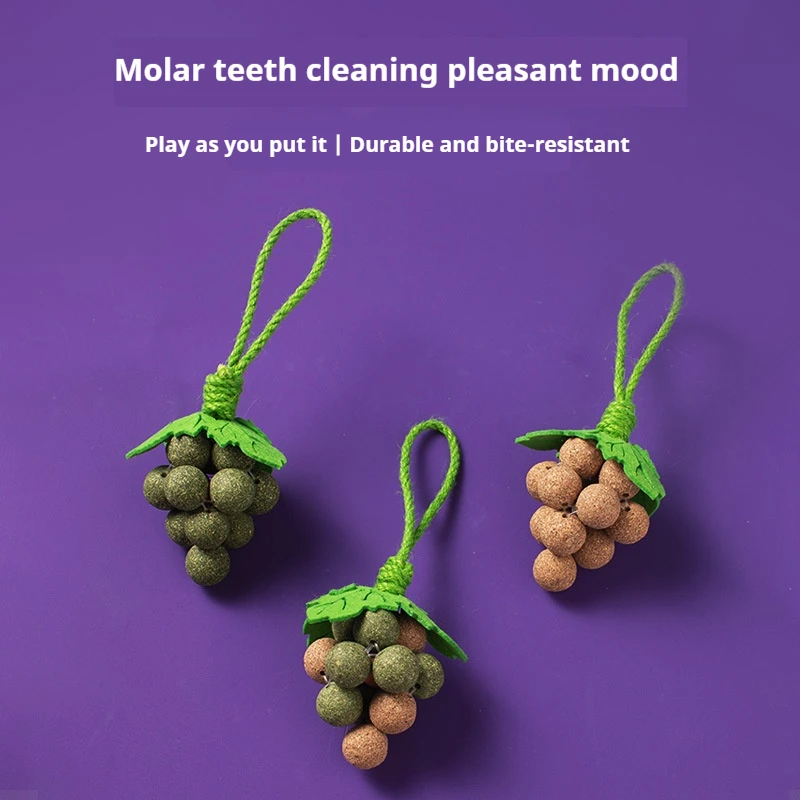 Catnip Toys Cat Grape Lick Joy Pets Years Old Fragrant Teeth Grinding Cleaning Insect Gall Mint Ball Teasing
