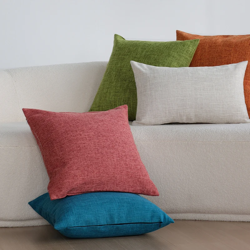 Льняная наволочка настраиваемая сверхмягкая однотонная для всех сезонов