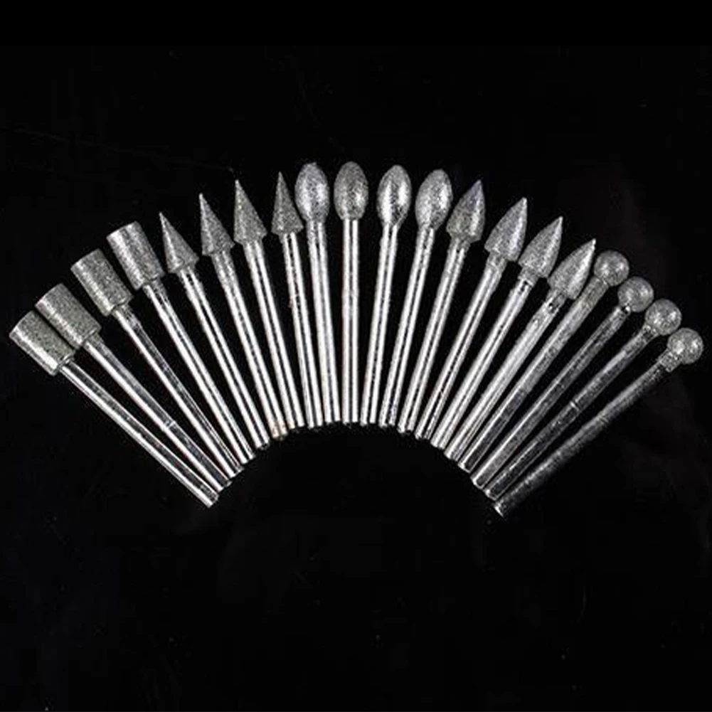 20 шт. аксессуары для полировки шлифовальный камень стекла набор мини-сверл с