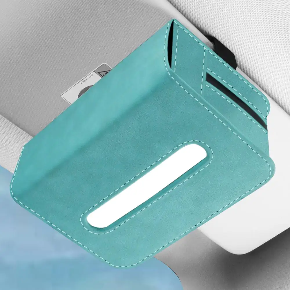 

Car Tissue Box Square Napkins Tissue Bag Organizer Multi-functional Armrest Storage Box Automotive Interior