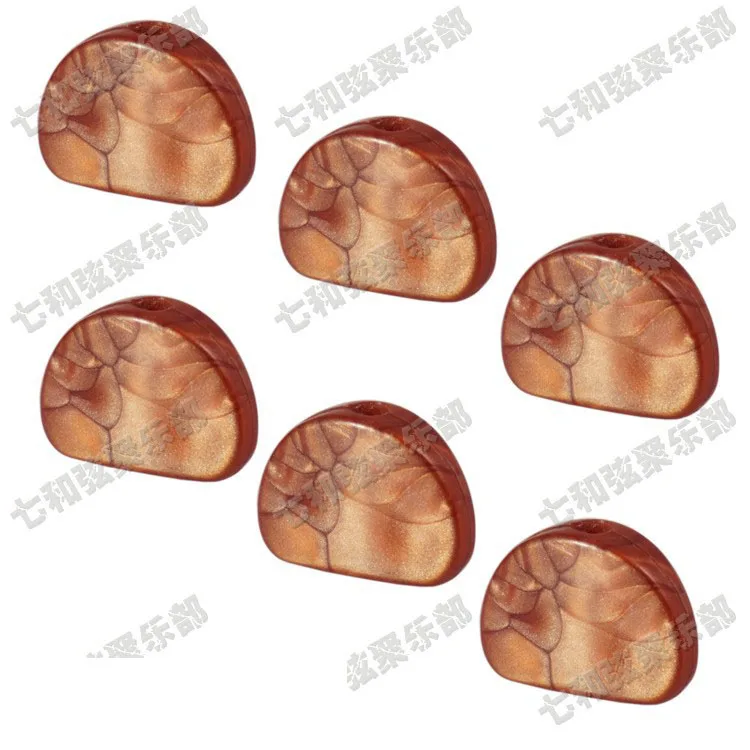 

6 Pcs Coffee color Big Semicircle shape Guitar Tuning Pegs Tuners Machine Heads replacement Buttons knobs Handle (KF-DB-XL-6)