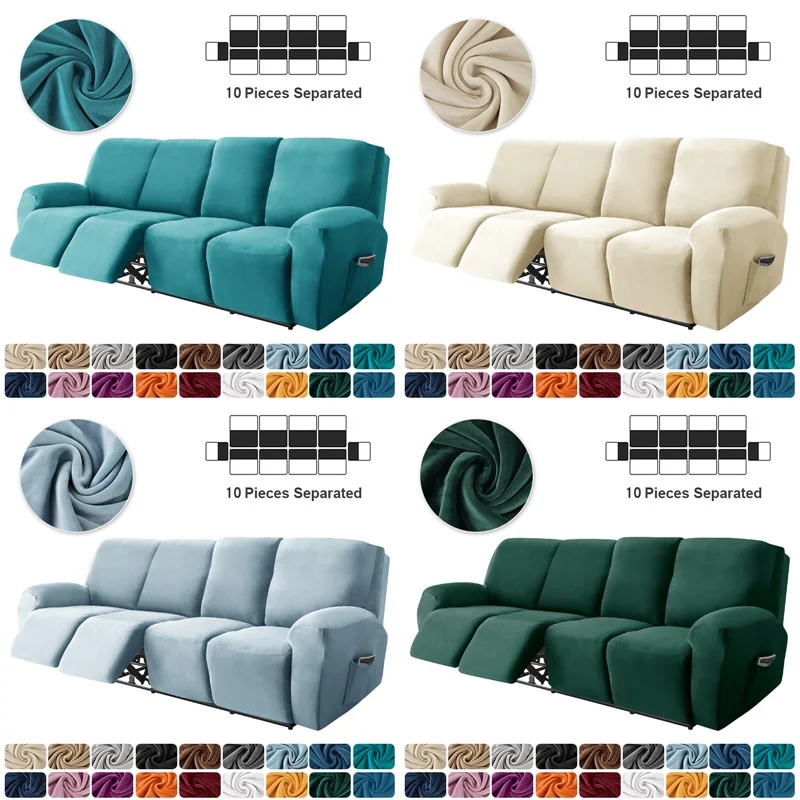 

Чехол для 4-местного кресла с откидывающейся спинкой для гостиной, эластичный чехол для кресла с откидывающейся спинкой, защитный чехол для кресла для отдыха на 1/2/3 человек