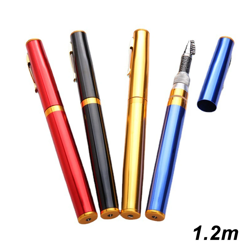 

4 Color Pen Fishing Rod Short Section Small Sea Rod Portable Mini Fishing Rod Pen Rod 24x2.2x2.2cm For 1.0M/1.2M/1.4M/1.6M