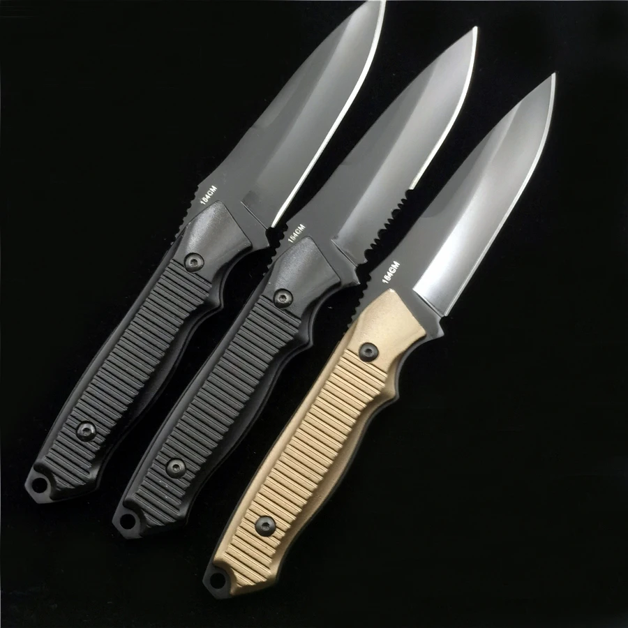 

Outdoor High Quality BM 140BK Hunting Tactics Straight Knife Self-defense Small Knives Camping Pocket EDC Tools