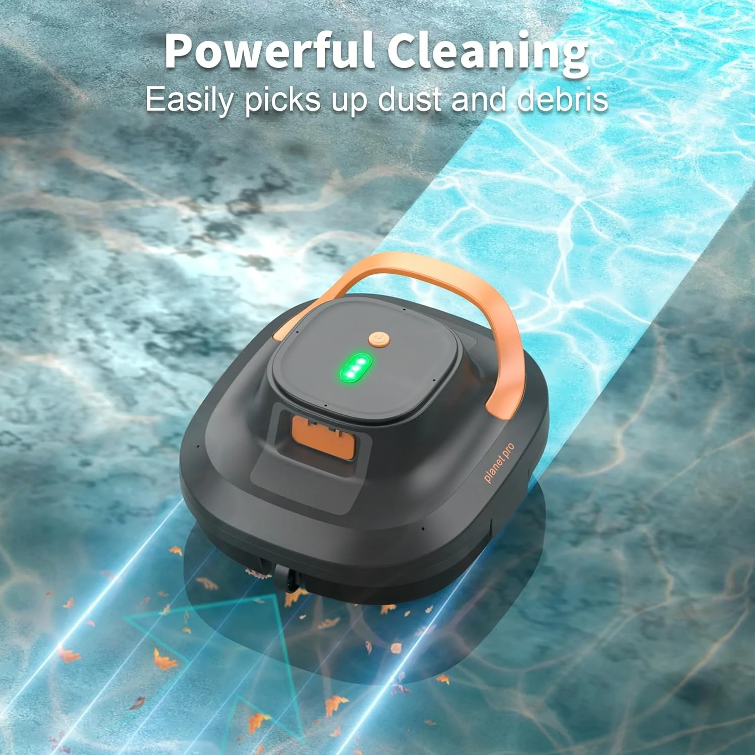 Беспроводной робот-пылесос для бассейна время работы 120 минут двойные