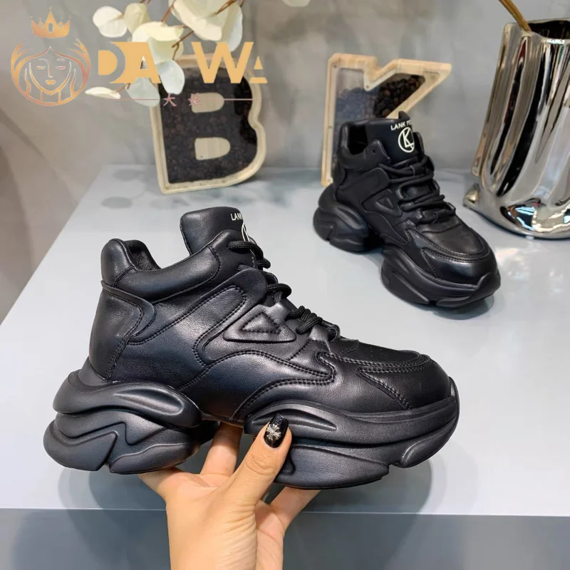 

Новые зимние женские кроссовки на массивной подошве, плюшевые повседневные кроссовки, брендовые дизайнерские женские утепленные меховые к...