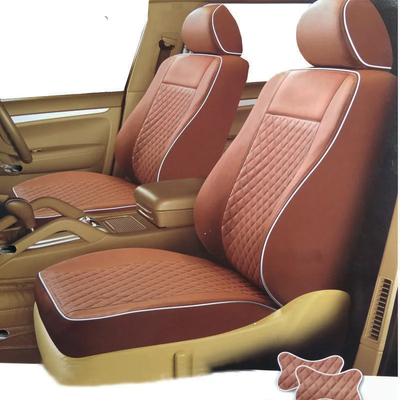 

Carnong Car Seat Cover Leather For BMW X5 Customize Same Size Structure Function Remain Armrest Available Front Rear Set Protect