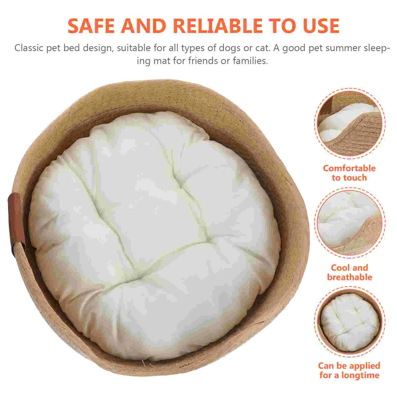 Соломенное гнездо Kittycorn для отдыха удобная кровать кошек принадлежности сна