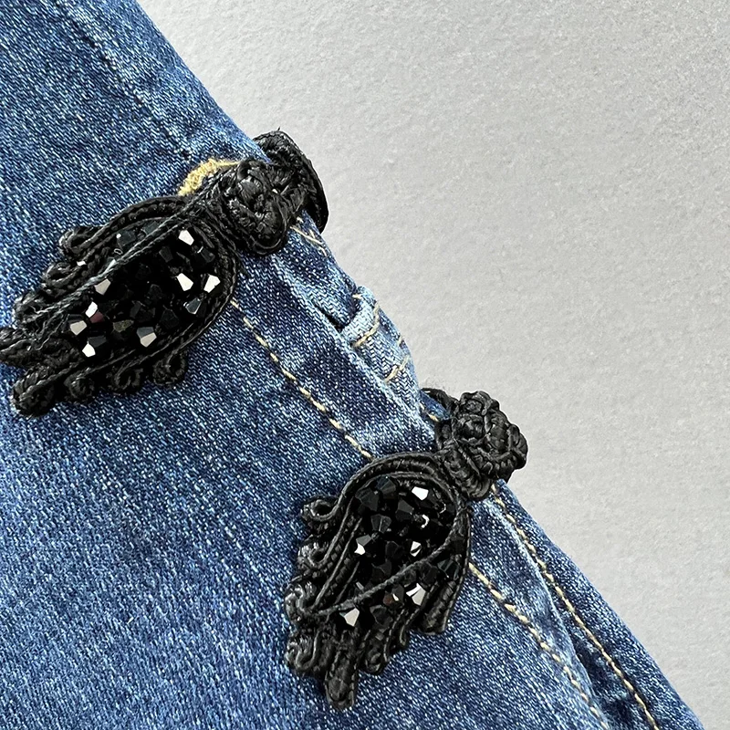 Flared Jeans for Women 2022 Spring New Elastic High Waist Slim Fit Dark Blue Bootcut Trousers Harajuku Denim Pants Female Jean