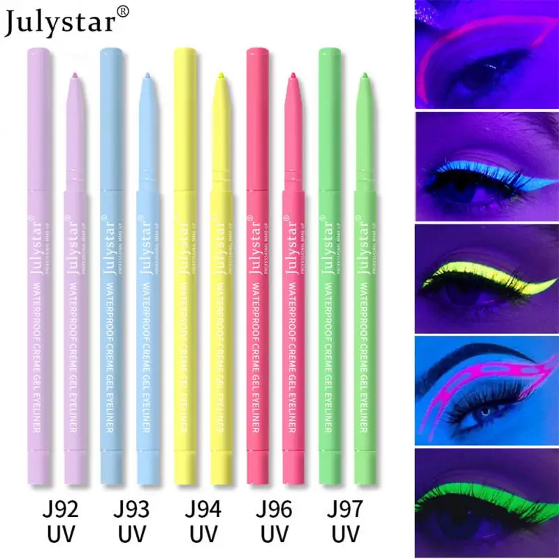 

Color UV Fluorescent Eyeliner Gel Pen Waterproof And Oil-proof Pearlescent Eyeliner Pen Not Dizzy Lasting Sweat-proof Cosmetic