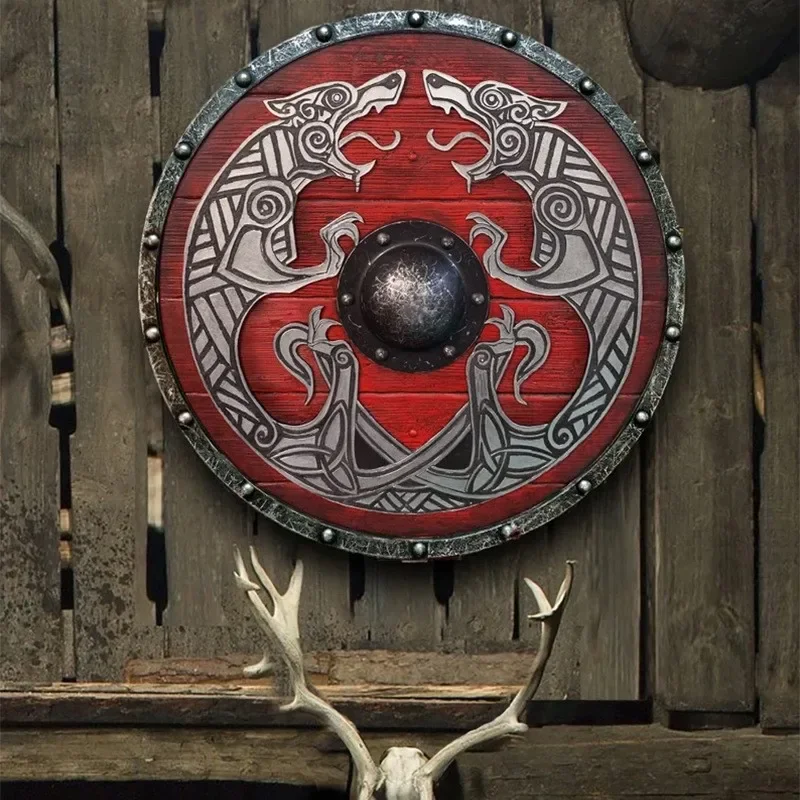 Новая искусственная декоративная щит деревянный Ворон Eivor Valhalla средневековая