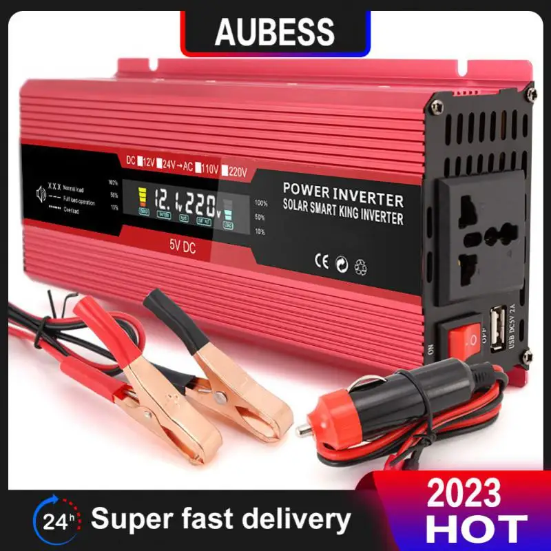 

Dc12v To Ac 220v Car Inverter Solar Inverter Multifunctional Universal Sine Wave Voltage Converter Adapter Portable 20000w