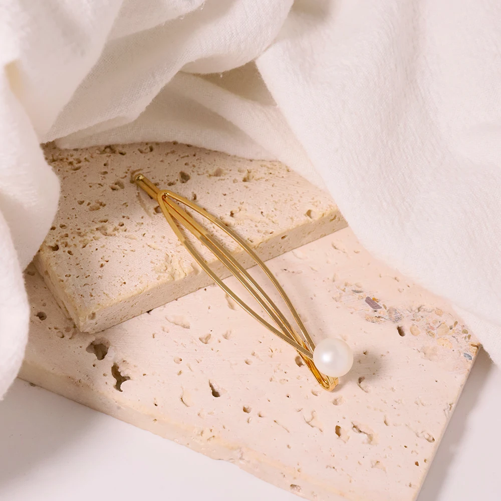 Аксессуары для волос GLSEEVO из натурального пресноводного жемчуга в стиле ретро