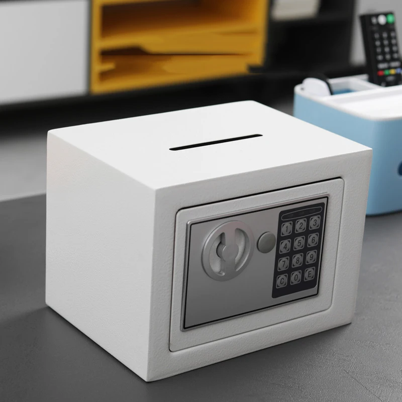 

Домашний огнеупорный ящик с замком, безопасное хранение, цифровой электрический металлический скрытый Сейф для монет, детский skcarbonka, домаш...