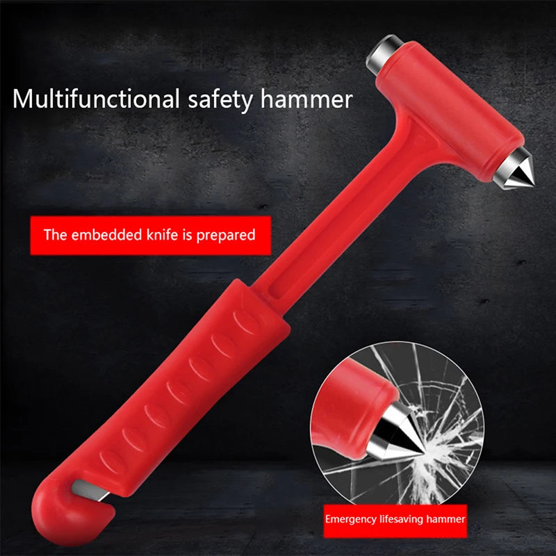 

1Pc 3 In1 Car Broken Window Hammer Emergency Safety Escape Rescue Tool Seat Belt Cutter Lifesaving Auto Glass Breaker