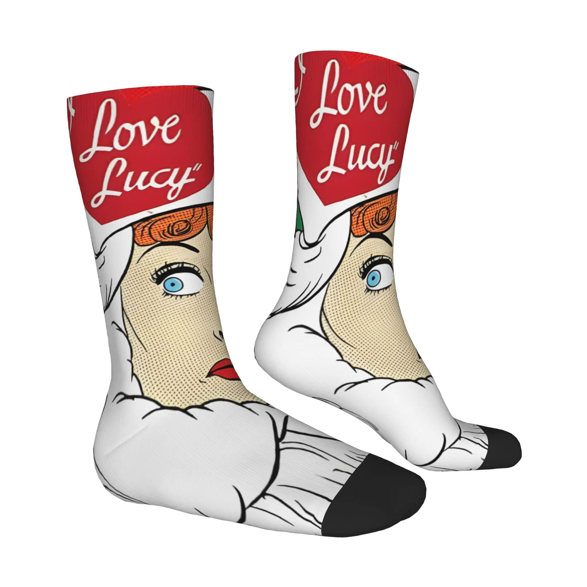 Фото 1 пара забавных мужских носков Happy Sock Forever в винтажном стиле Харадзюку с принтом Анджелы Лэнсбери, уличный стиль, повседневные носки №3