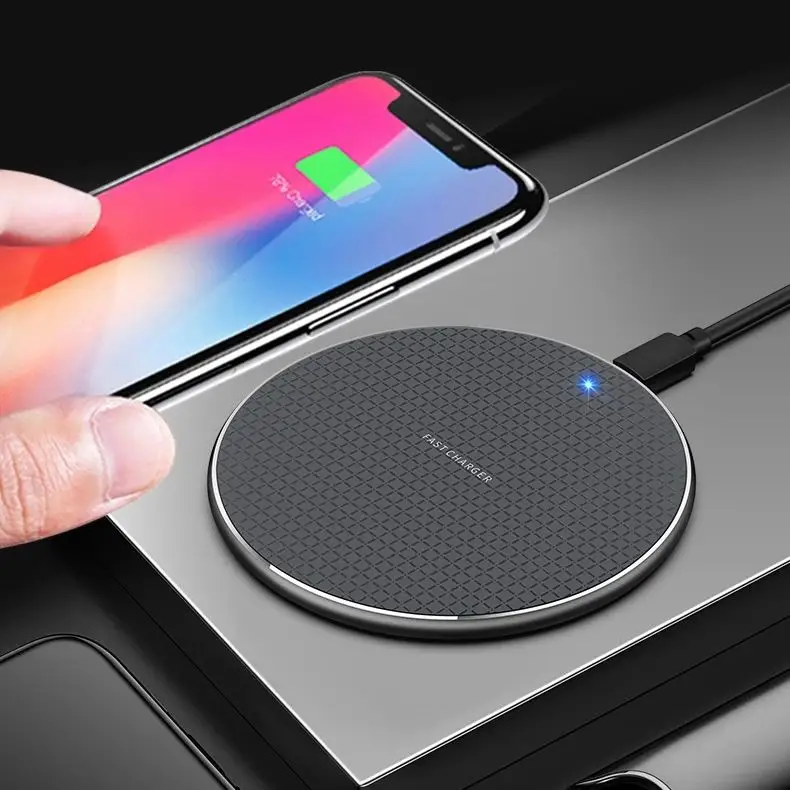 

Newest 10W Qi Fast Wireless Charger Quick Wireless Charging Pad Fast Charging For iPhone Samsung Haiwei Smart Phone