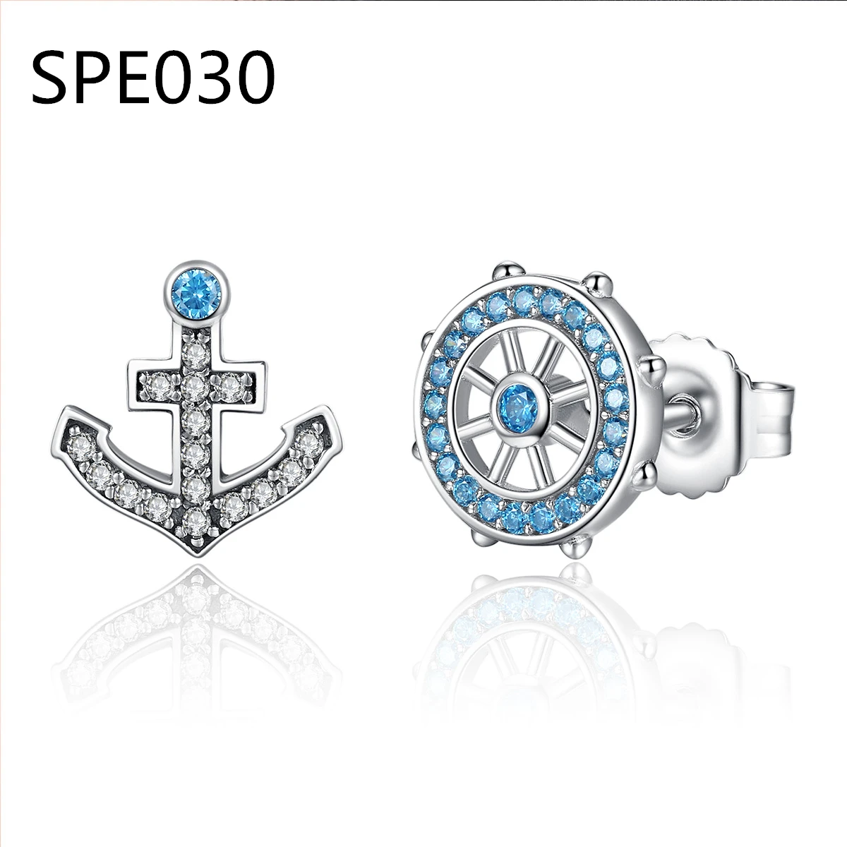 

SPE4 925 Sterling Silver Colorful Eyes Snake Small Hoop Earrings For Women Men personality jewelry HG