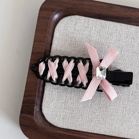 Балетная лента-заколка металлическая