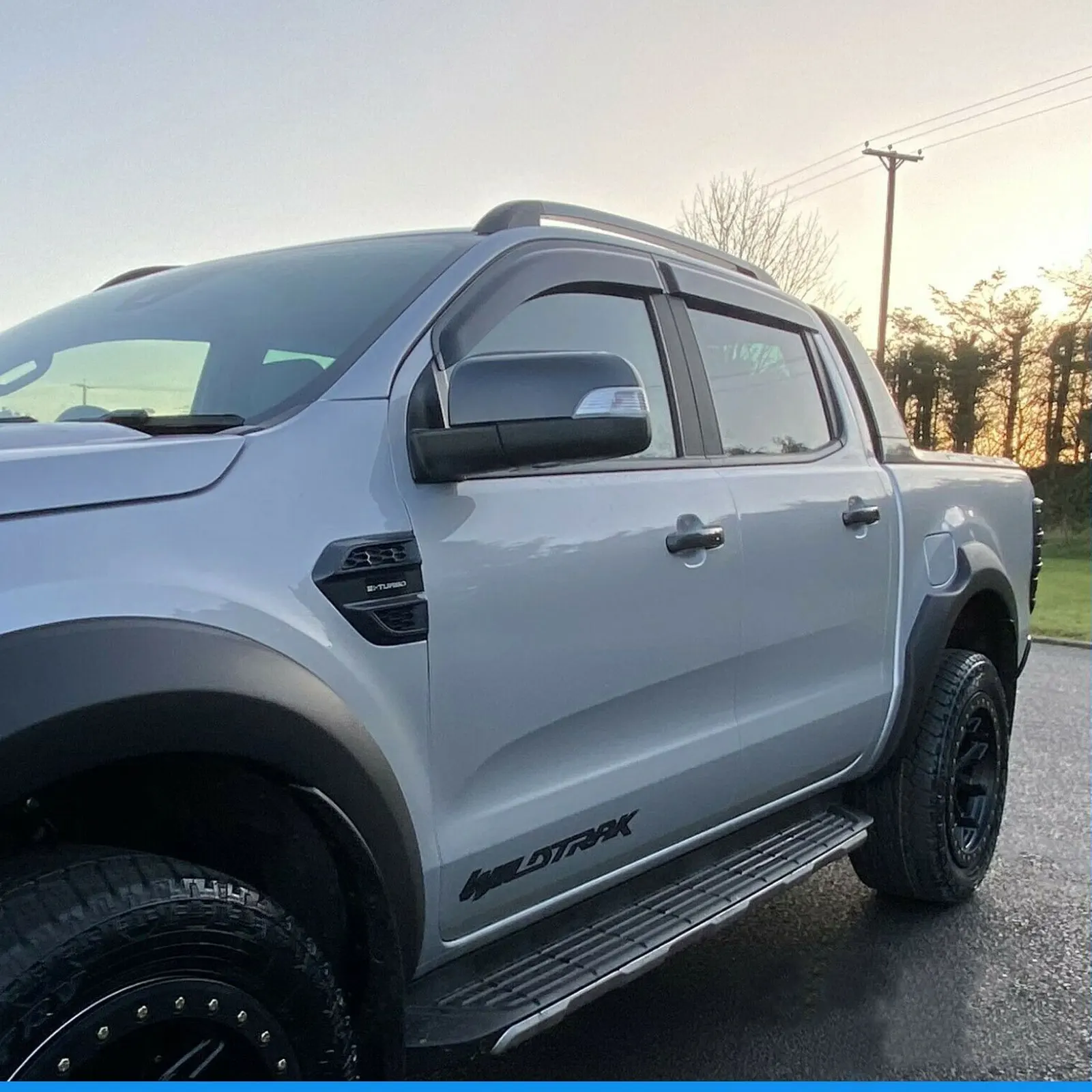 Оконный козырек оконные дождевики для Ford Ranger 2021 Wiltrak Raptor T6 T7 T8 XL XLT PX PX2 PX3 |