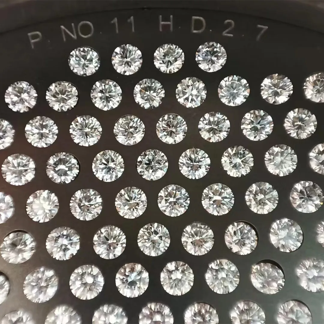 2 Pcs/Lot Natural Diamond Gemstone 0.3 Carat Loose Gemstone Pendant Necklace Earring Ring Men Women Jewelry Valet Setting