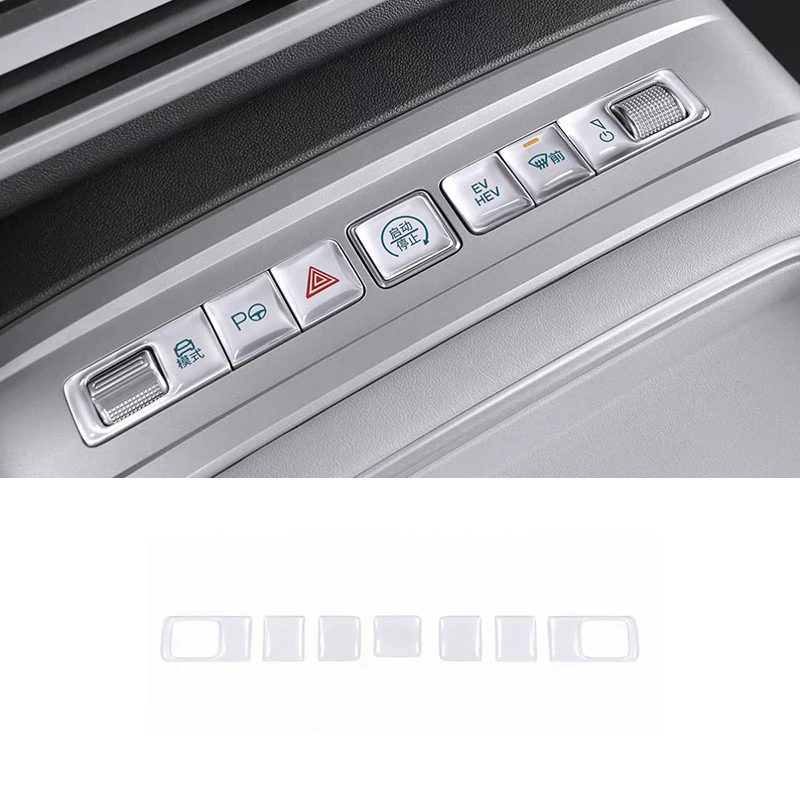 

Для BYD Leopard 7, титан 7, 2025 2026, поворотный кнопочный переключатель с центральным управлением холодильника, декоративные защитные наклейки, аксессуар