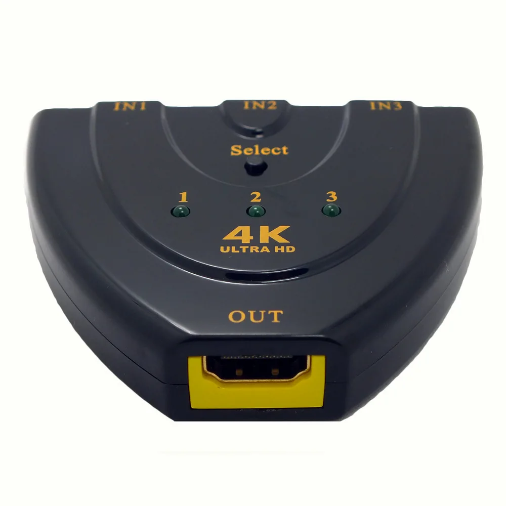Мини-коммутатор с 3 портами HDMI-совместимый коммутатор 3x1 3 входа 1 выход разделитель HDMI-совместимый порт для HDTV 1080P видео