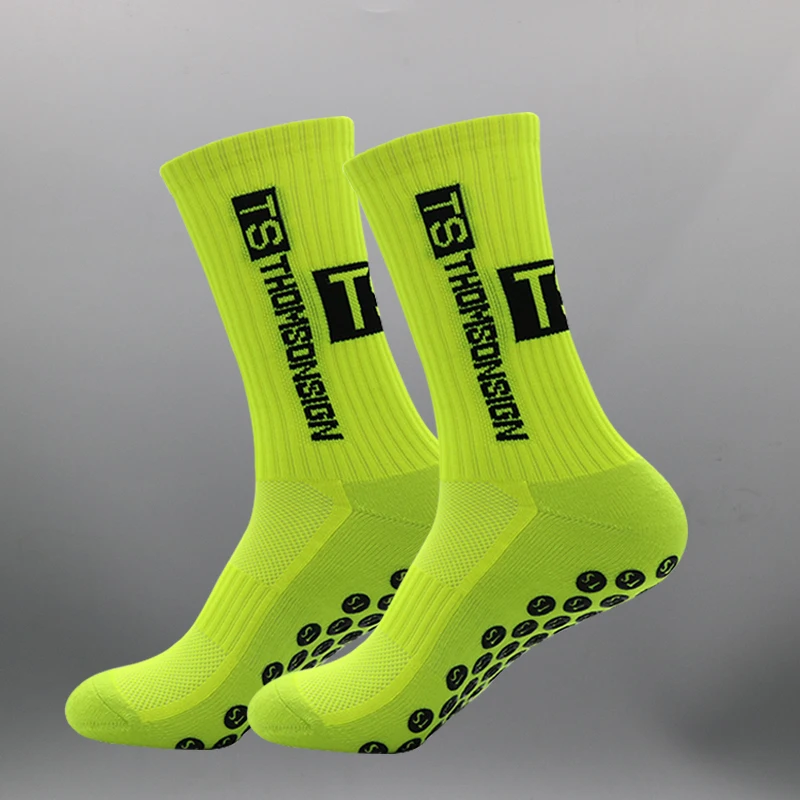 THOMSONSIGN Anti-slip Football Socks Men Women Non-slip Soccer Basketball Tennis Sport Socks Grip Cycling Riding Socks
