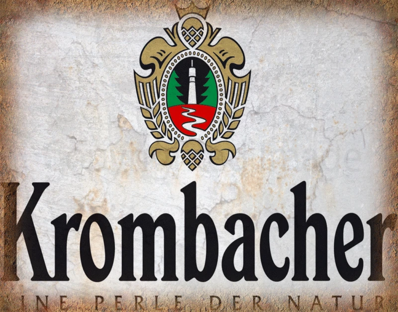 

Kromбачer LAGER пивной металлический жестяной знак, Постер, настенный налет