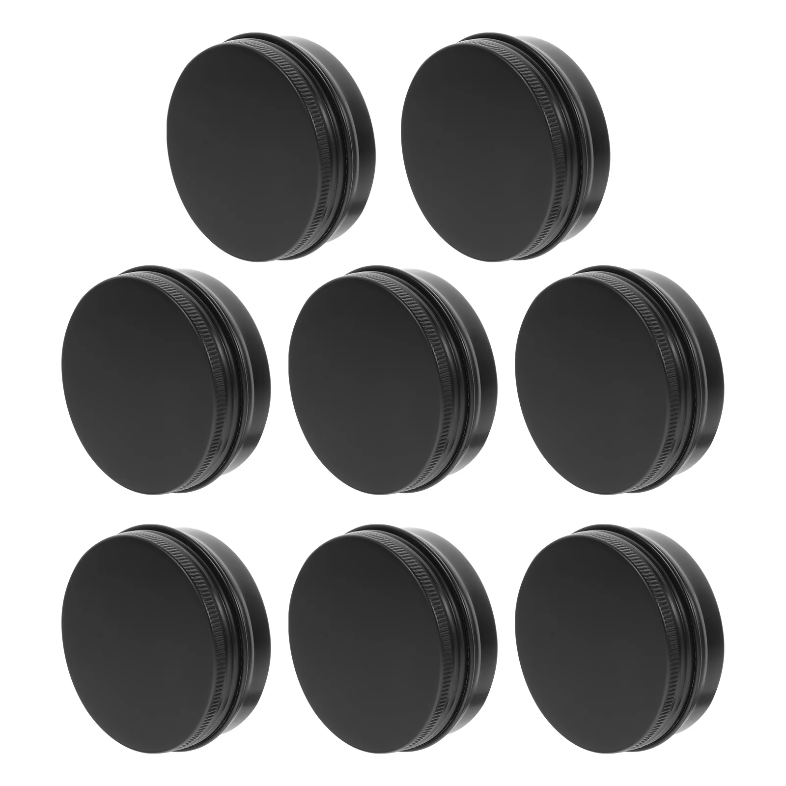 

Ointment Cosmetics Tins Black Aluminum Box Small Containers Portable Tea Canister