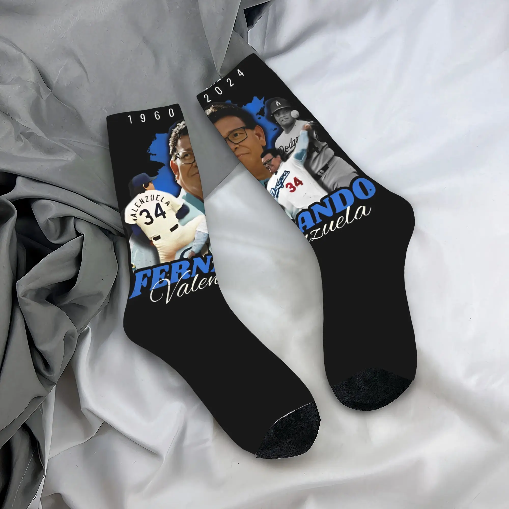 Носки унисекс Fernando Valenzuela 34 бейсбольные носки Legend Merch спортивные гибкие модные для